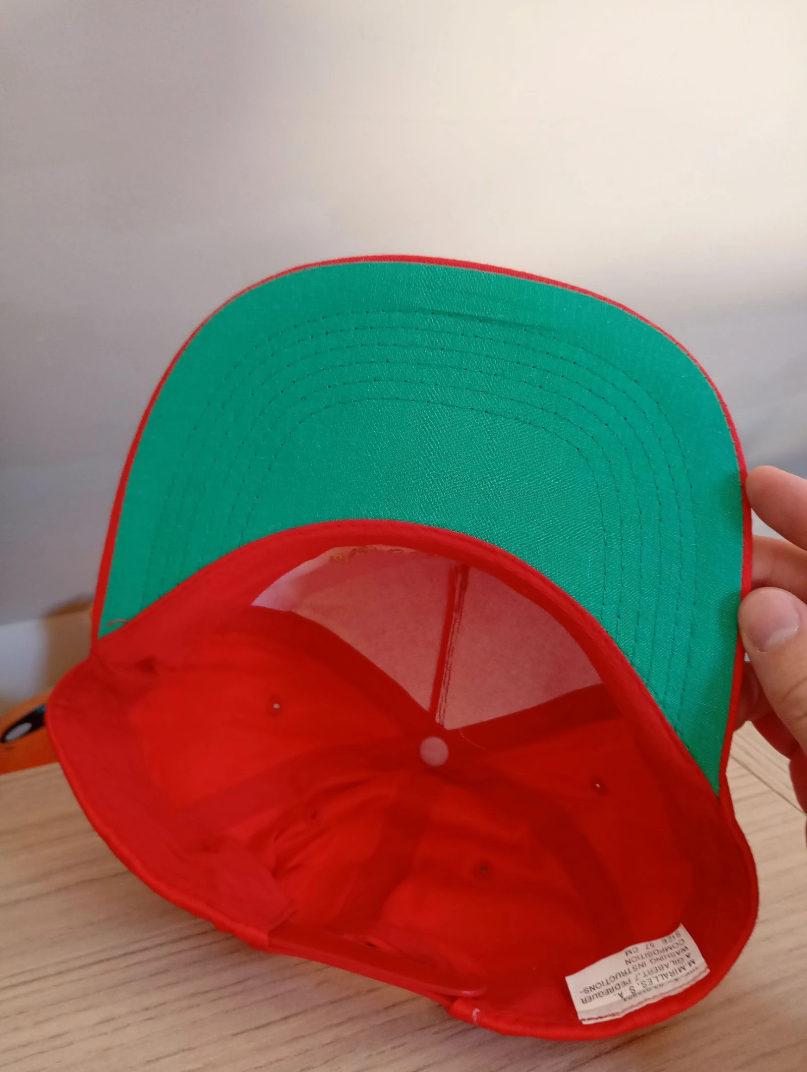 Casquette vintage années 90 snapback rouge  – photo 2